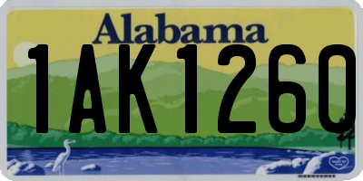 AL license plate 1AK1260