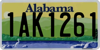 AL license plate 1AK1261