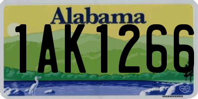 AL license plate 1AK1266