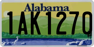AL license plate 1AK1270