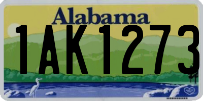 AL license plate 1AK1273