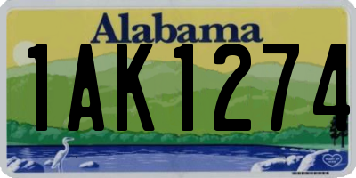 AL license plate 1AK1274