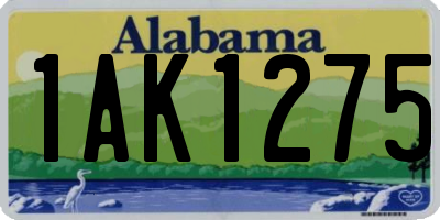 AL license plate 1AK1275