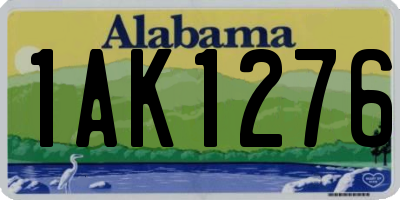 AL license plate 1AK1276