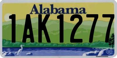 AL license plate 1AK1277