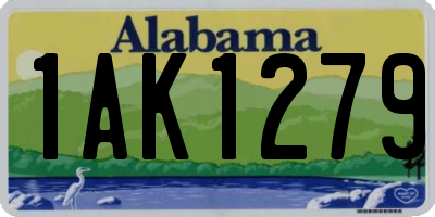 AL license plate 1AK1279