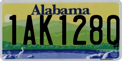 AL license plate 1AK1280