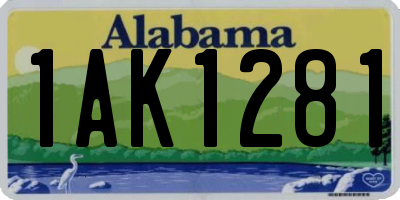 AL license plate 1AK1281