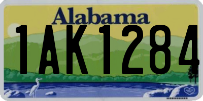 AL license plate 1AK1284