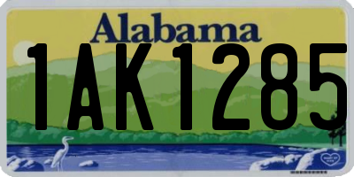 AL license plate 1AK1285