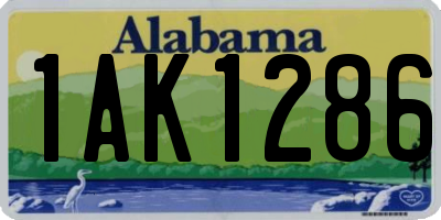 AL license plate 1AK1286