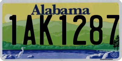 AL license plate 1AK1287