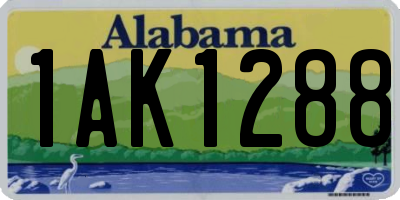 AL license plate 1AK1288