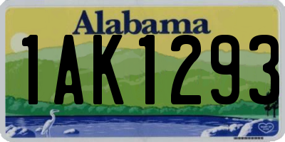 AL license plate 1AK1293