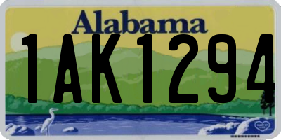 AL license plate 1AK1294