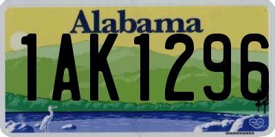 AL license plate 1AK1296