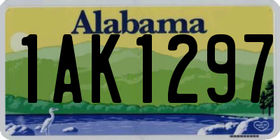 AL license plate 1AK1297