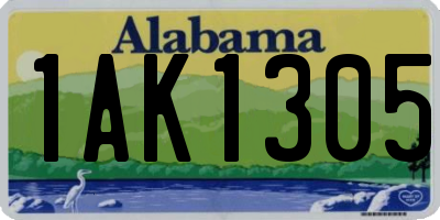 AL license plate 1AK1305