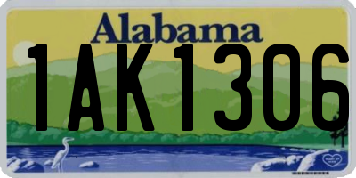 AL license plate 1AK1306