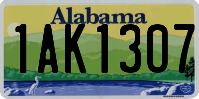 AL license plate 1AK1307