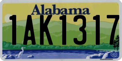 AL license plate 1AK1317