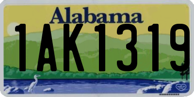 AL license plate 1AK1319