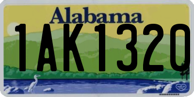 AL license plate 1AK1320