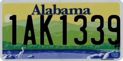 AL license plate 1AK1339