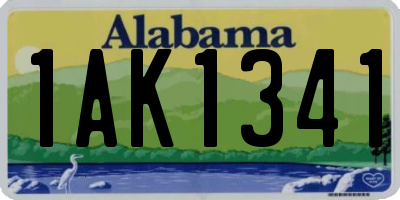 AL license plate 1AK1341