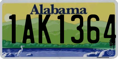 AL license plate 1AK1364