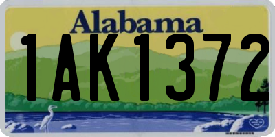 AL license plate 1AK1372