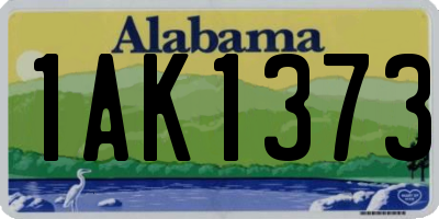 AL license plate 1AK1373