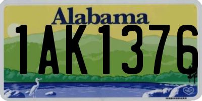 AL license plate 1AK1376