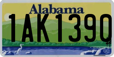 AL license plate 1AK1390