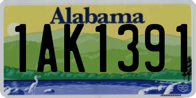 AL license plate 1AK1391