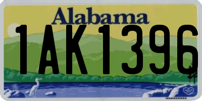 AL license plate 1AK1396