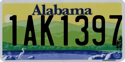 AL license plate 1AK1397