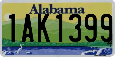 AL license plate 1AK1399