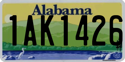 AL license plate 1AK1426