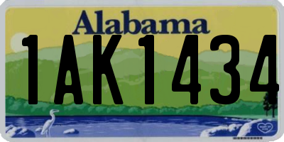 AL license plate 1AK1434