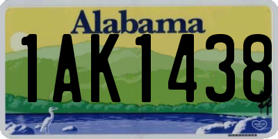 AL license plate 1AK1438