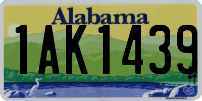 AL license plate 1AK1439