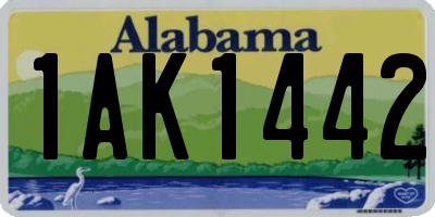 AL license plate 1AK1442