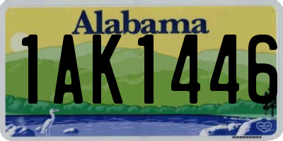 AL license plate 1AK1446