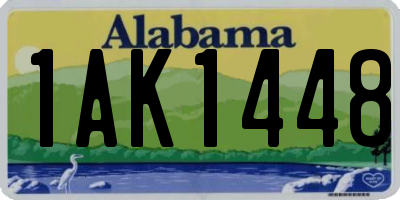 AL license plate 1AK1448
