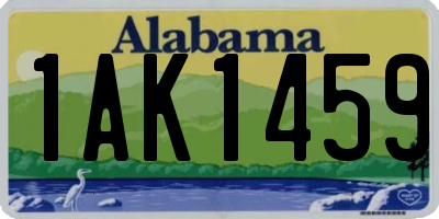 AL license plate 1AK1459