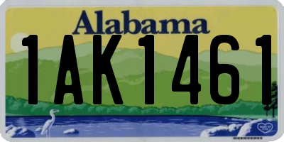 AL license plate 1AK1461