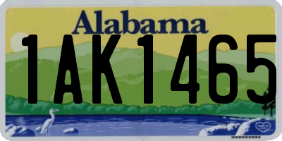 AL license plate 1AK1465