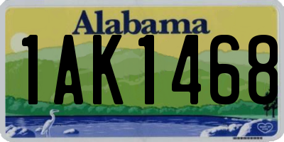 AL license plate 1AK1468
