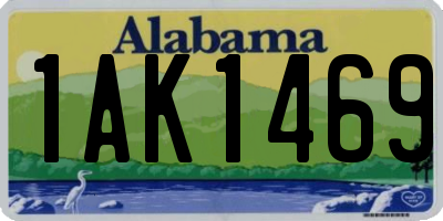 AL license plate 1AK1469